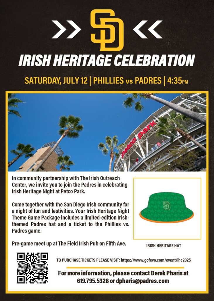 Irish Heritage Night at the Padres